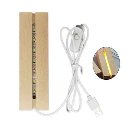 

Milue LED Rectangle Color Light Stand Base for Crystals/Glass Resin Art Ornament