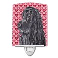 thumbnail image 1 of Carolines Treasures SC9555CNL Black Cocker Spaniel Hearts & Love Ceramic Night Light, 1 of 2