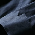 thumbnail image 4 of vigerkar Women's Casual One Button Linen Blazer Jackets Lapel 3/4 Sleeve Suit Blazer Navy, 4XL, 4 of 6