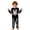 1-Black, variant on JAJAHO Toddler Boys Halloween Pajamas Glow In The Dark Skeleton Pjs 2 Piece Pant Sets Kids Halloween Clothes 2-8T