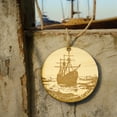 thumbnail image 3 of Ornament - World's Most Awesome Captain Raw Wood, 3 of 7