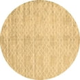thumbnail image 1 of Ahgly Company Indoor Round Abstract Brown Contemporary Area Rugs, 8' Round, 1 of 4