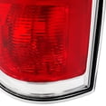 thumbnail image 6 of KOJEM Tail Light Brake Lamp Left Driver Side Compatible with 2009-2014 Ford F150 Replacement for FO2818143 BL3Z13405B Chrome Housing Red Lens, 6 of 9
