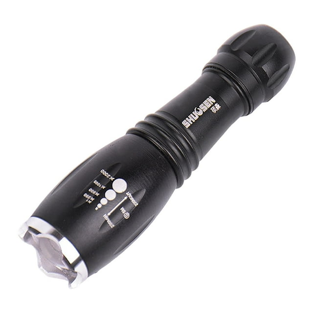 jinwen Portable LAMP Inspection Flashlight Fluorescent Detector Black Metal