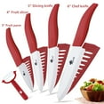 thumbnail image 7 of Akatsuki Ceramic Knife Set 9-Piece Kitchen Chef Paring Knives Set with Covers,3", 4", 5", 6" Vegetable Fruit Cooking Knife and a Peeler, 7 of 7