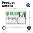 thumbnail image 2 of Join Our Team Now Hiring Vinyl Decal 2 Pack of 12 Inch x 16 Inch Weatherproof Heavy-Duty Adhesive Backing | Recruitment Promotions, Professional Display, Clear Signage | Made in USA, 2 of 6