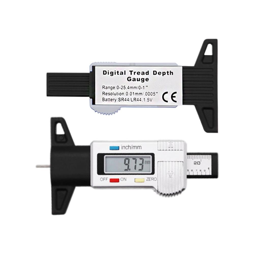 Tohuu Tire Tread Depth Gauge Digital LCD Display Tread Depth Checker 0