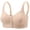 Khaki(Bra), variant on Women's Plus Size Bra Cooling Mesh Wirefree Front Closure Full Coverage Bralette, Breathable Honeycomb Support Bra with Wide Straps