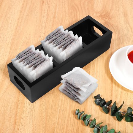 WHAMVOX  Tea Organizer for Drawer Storage Wooden Box Mother