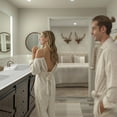 thumbnail image 3 of Merluxy 61" Farmhouse Double Bathroom Vanity with Sink Combo, Dual Basin Bathroom Storage Cabinet, Large Double Bath Vanity Sink Set, Rustic Brown, 3 of 10