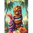 thumbnail image 4 of Tropical Design Tiki Banner Colorful Characters Polynesian Style Welcome Sign for Beach Party Outdoor Event Luau Celebration, 4 of 8