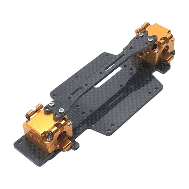 Piezas de coche RC Tablero De Metal De Dos Capas Para WLTOYS 284131 K979 K989 K999 1:28 RC Modelo De Oro Oro Magideal Piezas de coche RC