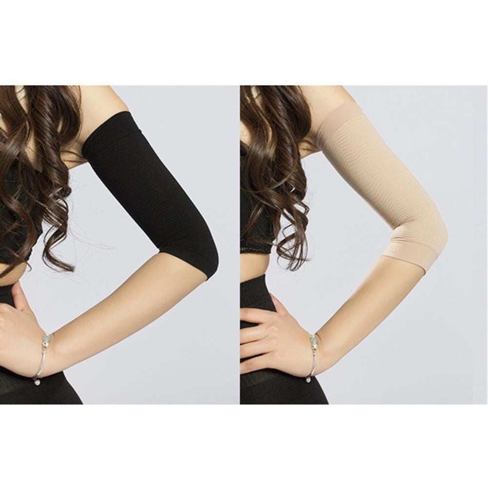 2X Ladies Slimming Weight Loss Arm Shaper Cellulite Fat Burner Wrap/Belt Black 