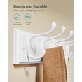 thumbnail image 4 of Perchero de pared SONGMICS blanco con 5 ganchos dobles, 4 of 6