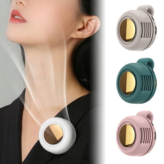 Portable Clip-On Fan, Mini USB Rechargeable 360° Rotatable Fan, 3-Speed Silent Mini Bladeless Fans
