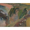 thumbnail image 2 of Gauguin, Paul 14x12 Gold Ornate Wood Framed with Double Matting Museum Art Print Titled - The Flageolet Player on the Cliff, 2 of 4
