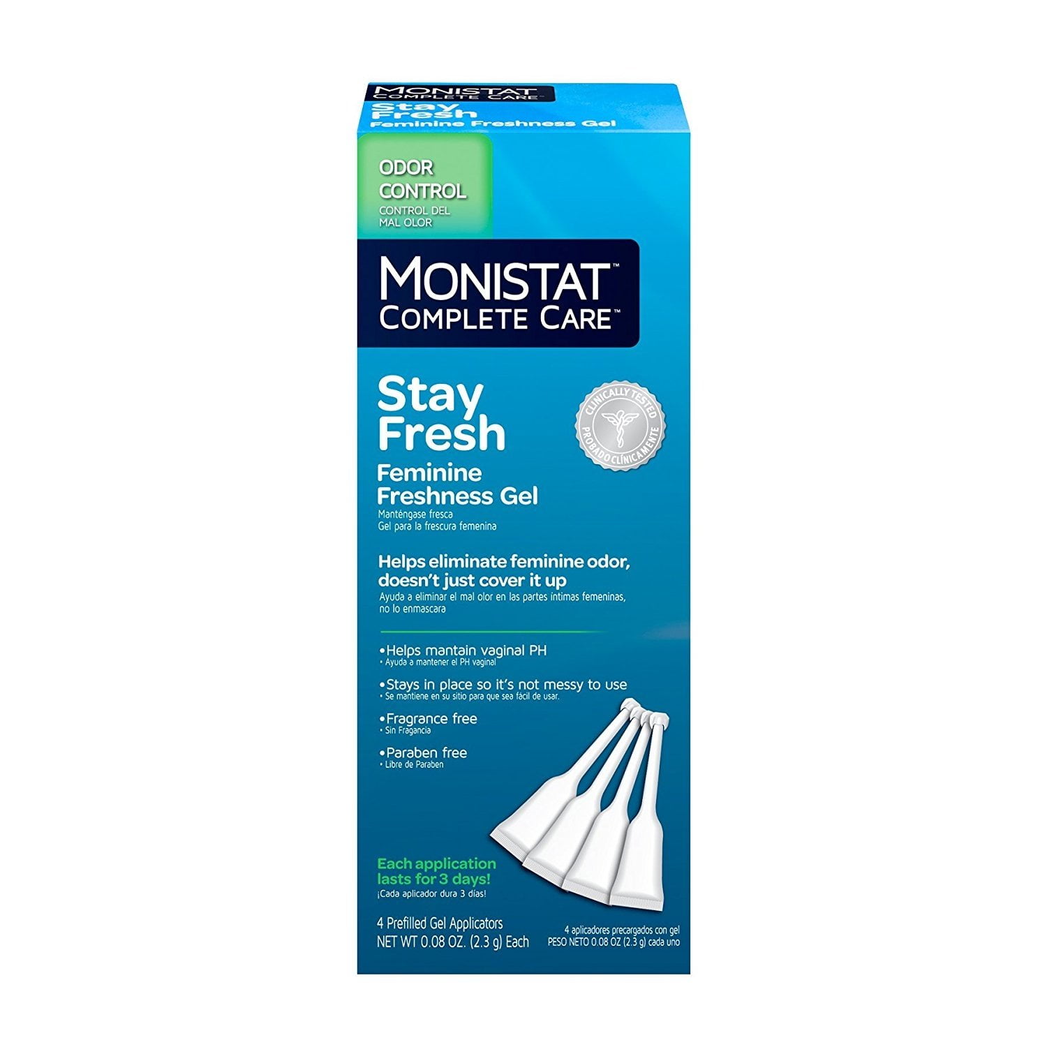 Monistat Complete Care Stay Fresh Feminine Freshness Gel, Vaginal