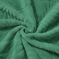 thumbnail image 5 of Mocaletto Throw Blankets,Fleece Blanket,Luxury Flannel Lap Blanket, Super Cozy and Comfy for All Seasons (Green, 50x70 in), 5 of 6