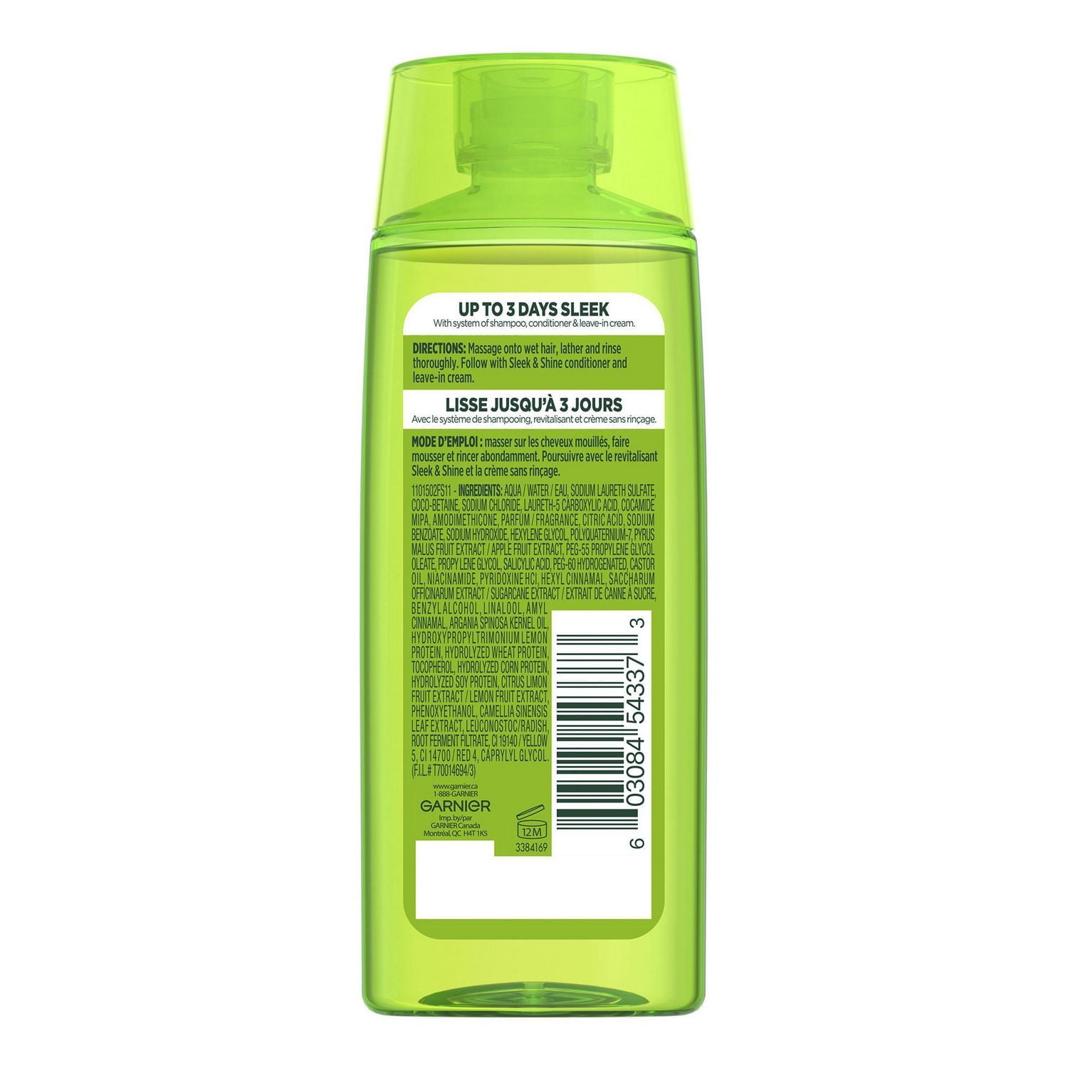 Garnier Shampoing fortifiant Fructis Sleek & Shine, 89 mL 89 ml