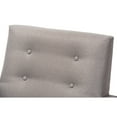 thumbnail image 5 of Baxton Studio Perris Mid-Century Modern Grey Fabric Upholstered Walnut Wood Lounge Chair, 5 of 7