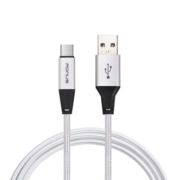 Type-C 6ft USB Cable for LG K51, Q70 Phones - Charger Cord Power Wire USB-C Long Braided