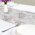 thumbnail image 4 of Yayeee Table Runner 70 inches Long Home Kitchen Dinning Party Decoration, Cartoon Elephant, 4 of 7