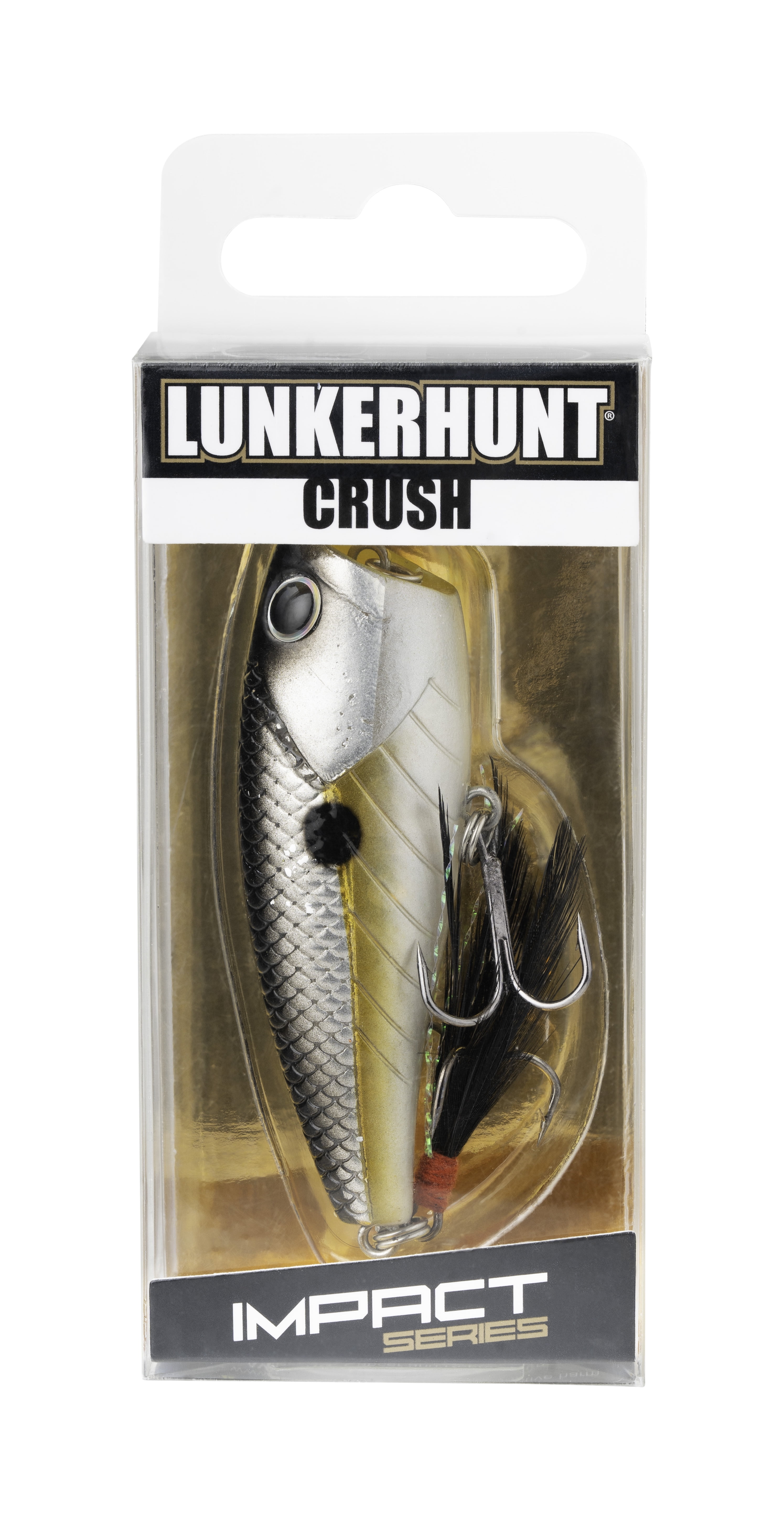 Lunkerhunt Impact Crush - Silver Side - 1/3 oz Floating Popping Fishing Lure