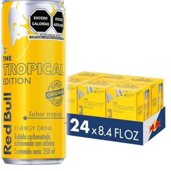 Pack de 24 Energizante Red Bull Tropical Edition 250 ml