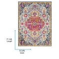thumbnail image 3 of Livabliss Area Rugs for Living Room, 5x7 Floransa Traditional Gray Rug, Bedroom Dining Room Home Decor Stain Resistant Carpet (5'3" x 7'1"), 3 of 8