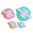 thumbnail image 4 of Juego de 4 piezas de herramientas para hacer pompones de diferentes tamaños para proyectos de manualidades de hilo de lana DIY, 4 of 5