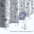 thumbnail image 4 of Pioneer Flower Floral Print Pattern Shower Curtain 84”x72", Bathroom Decorative Shower Curtain Set with 12 Hooks, Waterproof Washable, 4 of 4