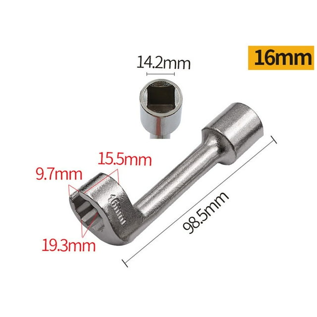 Automotive Hex Wrench Socket Set, Professional Fuel Injection Pipe Socket Wrench for Car Engine Repair, Durable Steel Mechanic Tool for Diesel & Gas Vehicles