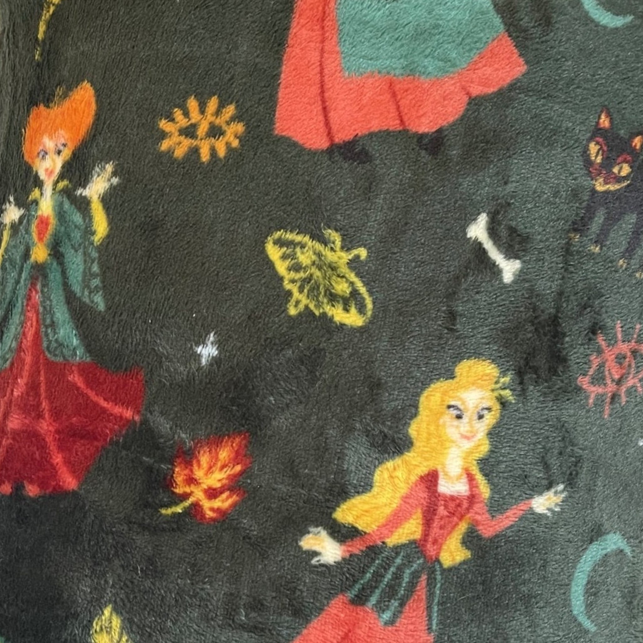 Big One Oversized Plush Emerald Green Hocus Pocus Throw Blanket 5' x 6'