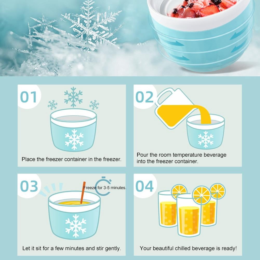 Automatic Mini Ice Cream Maker for Home, 15-Min Fast DIY Frozen Yogurt & Sorbet Machine, 500ml Compact Dessert Maker with One-Touch Operation for Kids & Gift