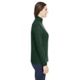 thumbnail image 3 of CORE365 CE405W Women's Fusion ChromaSoft™ Pique Quarter-Zip Pullover-Forest-L, 3 of 3