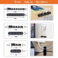 thumbnail image 1 of Kit organizador de gestión de cables de 140 piezas con funda de cable, 1 of 2