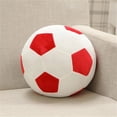 thumbnail image 3 of Aoqi Pelotas De Fútbol De Peluche – Juguete De Peluche Esponjoso Pelota De Fútbol Almohada De Felpa Suave Y Duradera Regalo De Pelota De Fútbol Para Niños Niño Bebé (Rojo – Blanco 17,7 Pulgadas/45 Cm), 3 of 5