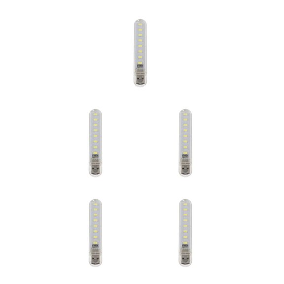 Seitruly Mini lámparas USB, luces de libro de eficiencia, suministros adorables para vacaciones, lámpara de noche personalizada, luz blanca para acampar Type2 NO2