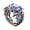 Silver, variant on Iris Flower Purple Gemstone Ring for Women Round Cut Cubic Zirconia Fairy Stainless Steel Elegant Dainty Costume Botanical whimsical Personalized Gift Jewelry Silver Plated 9