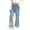 Multicolour, variant on MuXiKeJi Clothes Baggy Jeans for Girls Cute Print Elastic Waist Wide Leg Flared Denim Pants Regular Fit Long Casual Bottoms Girls Denim Pants