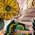 thumbnail image 5 of Boho Floral Shower Curtain Set with Hooks, Tropical Leaves Fabric Cloth Shower Curtains for Rustic Vintage Bathroom Decor, Colorful Flower Shower Curtain, 72x72, 5 of 6