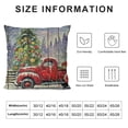 thumbnail image 5 of SHANXI Wood Merry Christmas Throw Pillow Covers Christmas Print Decorative Home Pillow Cases 20x20in, 5 of 5