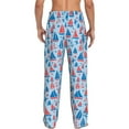 thumbnail image 3 of Daiia Sailboats On A Waves Men's Sleep Pant with Pockets and Drawstring,Pajama Pants-X-Large, 3 of 9