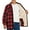 Red, variant on GENTS BLISS Flannel Shirts for Men Plaid Button Up Men Shirts Fleece Men Jacket Coat with Pocket