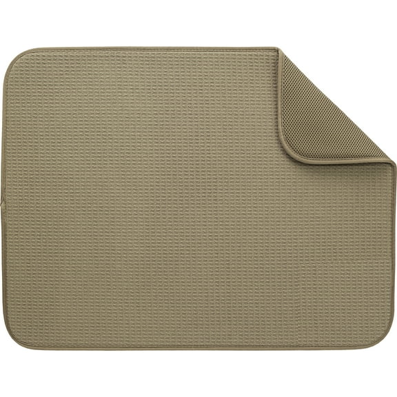 Mainstays Dish Drying Mat Brown Stone