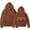 AB157 Brown, variant on Bainana Christmas Hoodies For Women Letter Print Hooded Sweatshirts Breathable Theme Party Hoody Size S-Xxxl