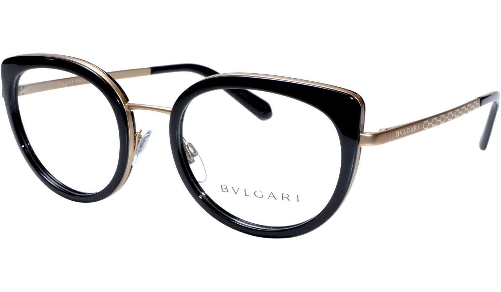 Bvlgari BV 2194 2013 Black Gold Frames Eyeglasses 52mm
