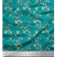 thumbnail image 1 of Soimoi Cotton Poplin Fabric Branch,Leaves & American Goldfinch Bird Print Fabric by The Yard 42 Inch Wide, 1 of 1