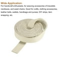 thumbnail image 3 of Uxcell Faux Leather Straps Strip Belt Leather String 1cm/0.4" Width for DIY Ornament Accessories,Beige,2pcs, 3 of 6