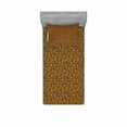 thumbnail image 1 of Ambesonne Abstract Fitted Sheet & Pillow Sham Set, Butterfly Wing Pattern, Twin, Black Orange and White, 1 of 3